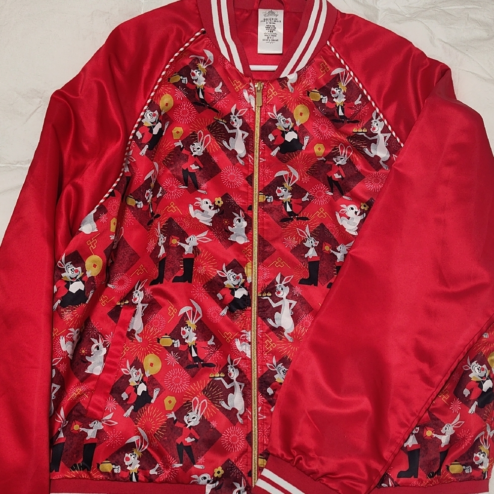 Red Cartoon Character Jacket "Disney"
